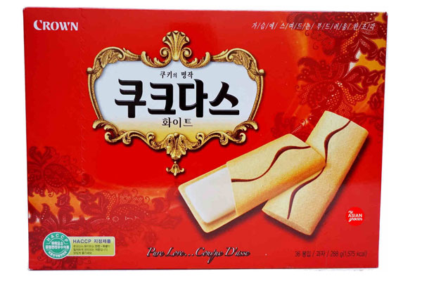 Bánh Crown Hàn Quốc vị coffee 288g (mầu đỏ)