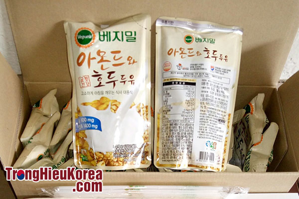 Sữa óc chó hạnh nhân Vegemil Hàn Quốc - 20 gói