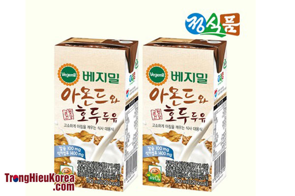 Sữa óc chó hạnh nhân Vegemil Hàn Quốc