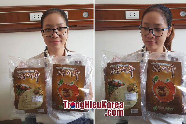 Táo đỏ kẹp óc chó Hàn Quốc - Gói 500g